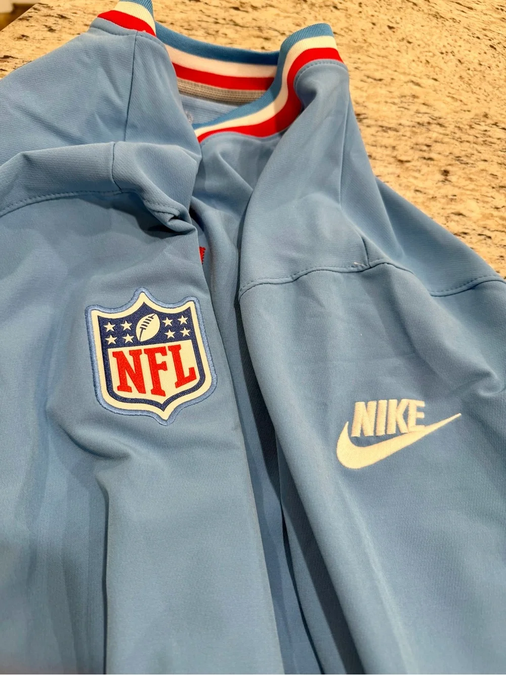 VTG 90s Men’s XL NFL Nike Houston Oilers Throwback Pullover Windbreaker Jacket
